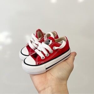 Converse Infant Low Top Sneakers Red